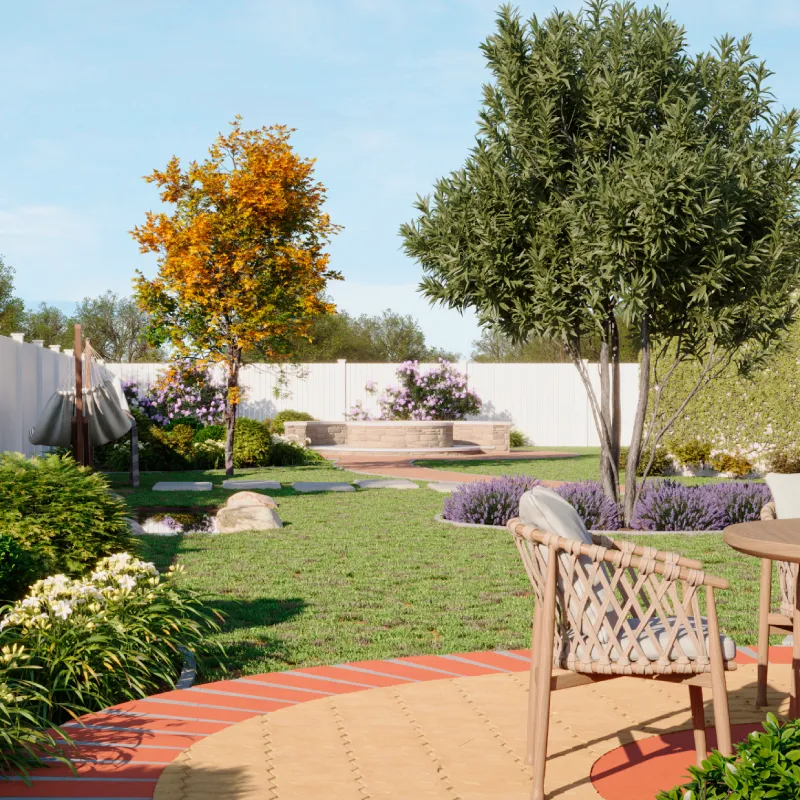 Cornwall garden landscape design with native trees, seasonal planting, natural stone pathways, and thoughtfully created areas for relaxation and discovery.
