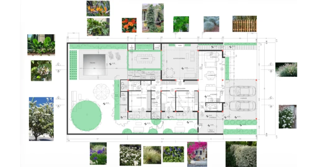 landscape design project for family home