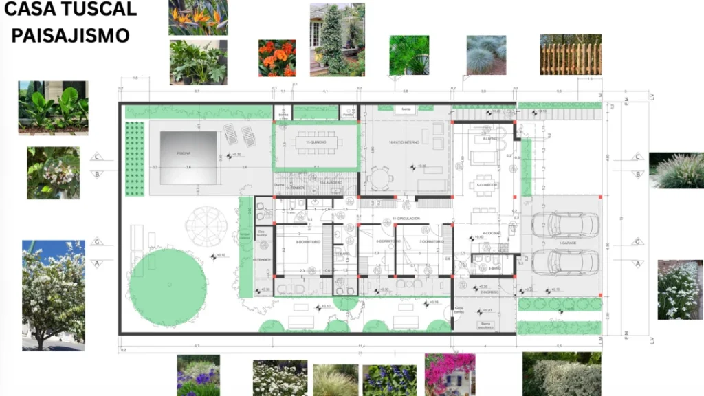 Garden design concept for a private home