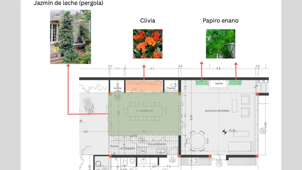 Garden design concept for a private home