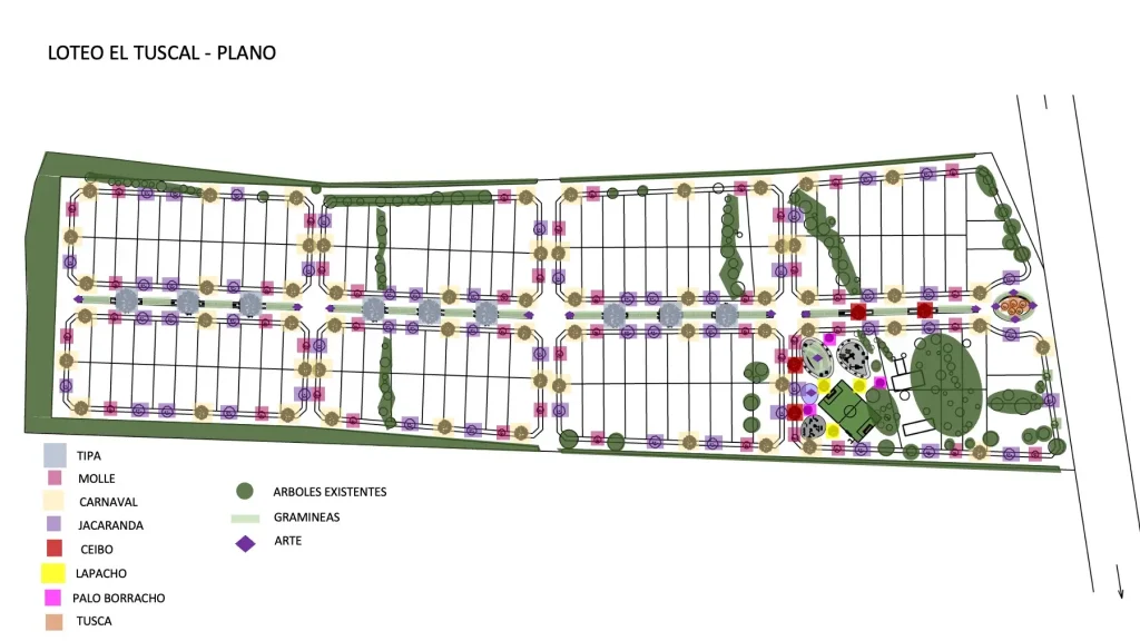 Landscape design floor plan for a private estate