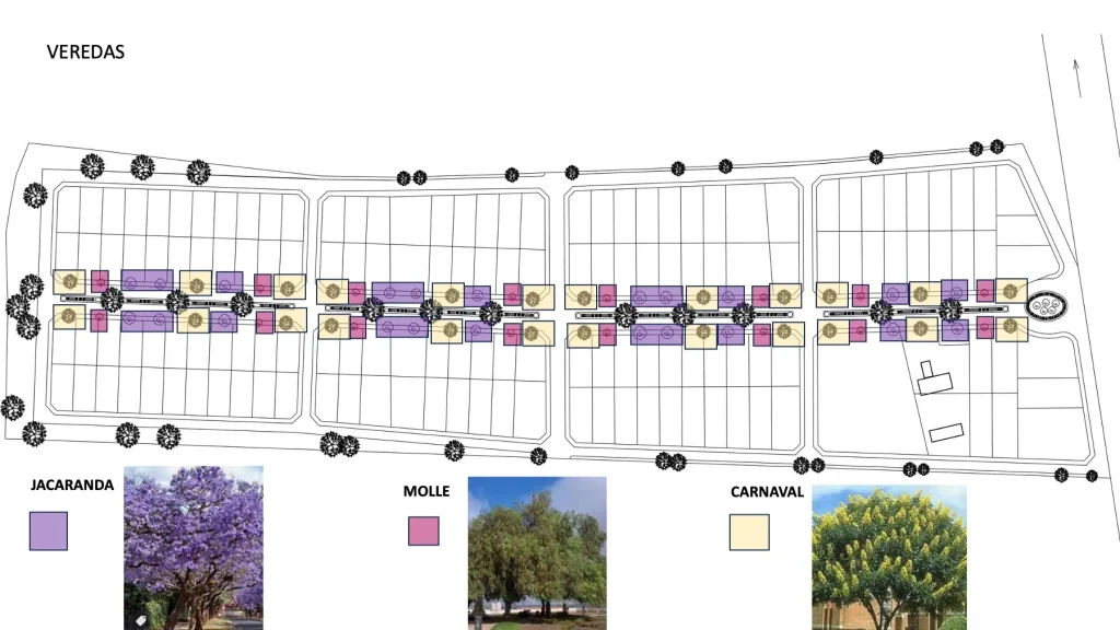 Landscape design floor plan for a private estate