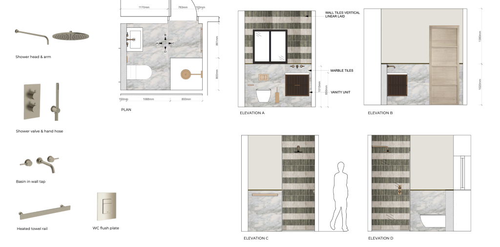 Guest Bathroom Layout